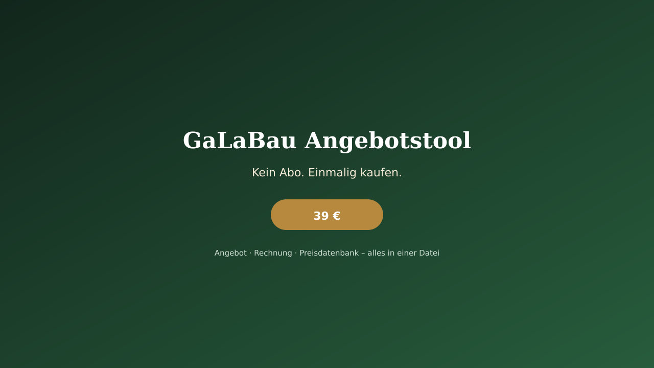 Fertiges Angebot mit Netto-, MwSt.- und Bruttosumme